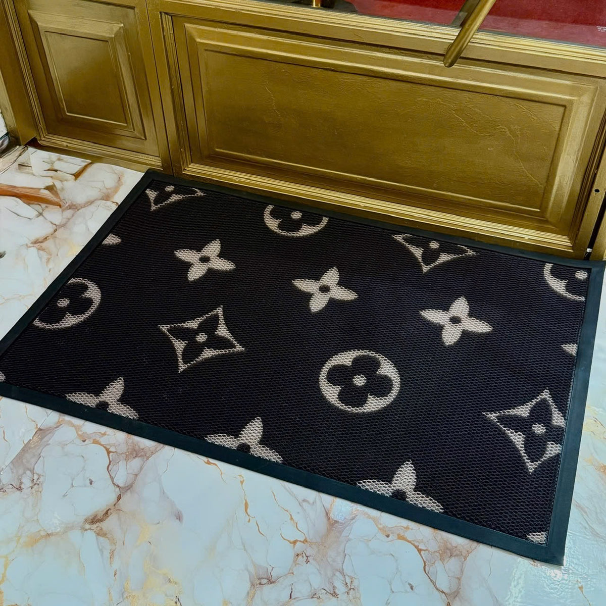 Thảm Ngăn Bụi Coil Fiber Đan Vòng - 80X120 Le Noir Monogram 3D Anti-Dust Mats-THẢM CỬA-Đối tác tại Trung Quốc theo từng đơn đặt hàng-CẬU HAI HOME DECOR