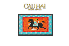 Thảm Ngăn Bụi Ngựa Ô Coil Fiber Đan Vòng 80x100 - Équestre Royale Cheval Anti-Dust 3D Mats-CẬU HAI HOME DECOR