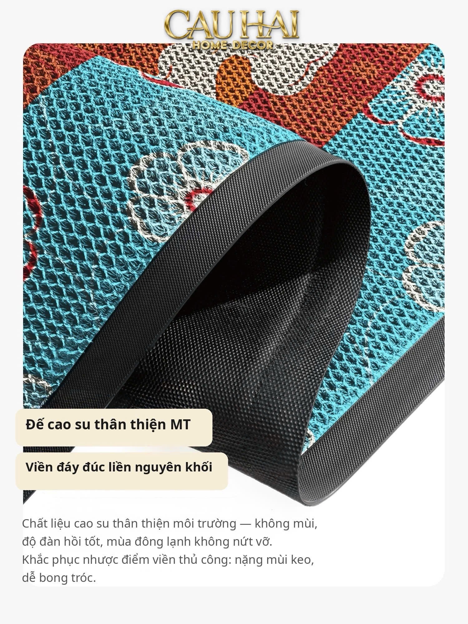 Thảm Ngăn Bụi Ngựa Ô Coil Fiber Đan Vòng 80x100 - Équestre Royale Cheval Anti-Dust 3D Mats-CẬU HAI HOME DECOR