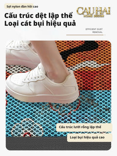 Thảm Ngăn Bụi Ngựa Ô Coil Fiber Đan Vòng 80x100 - Équestre Royale Cheval Anti-Dust 3D Mats-CẬU HAI HOME DECOR