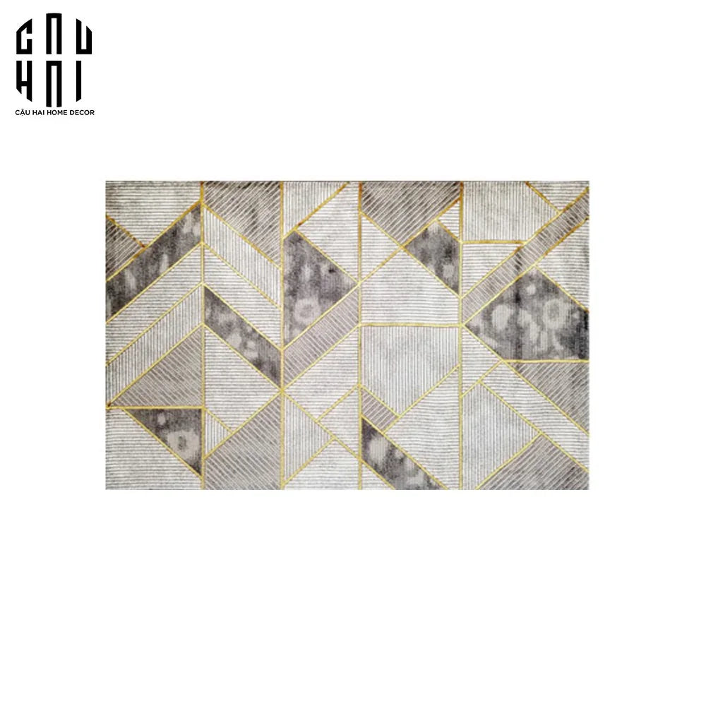THẢM SOFA POLYGON GOLD PREMIUM 2M-2M9 SS25 - CẬU HAI HOME DECOR
