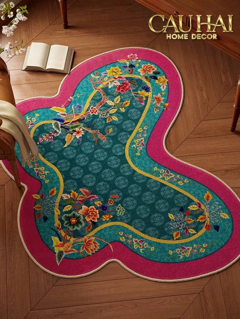 Thảm Sợi Dệt Gen10 80x107 Papillon Oriental Poetic Mixology – Floral Art Rug-CẬU HAI HOME DECOR
