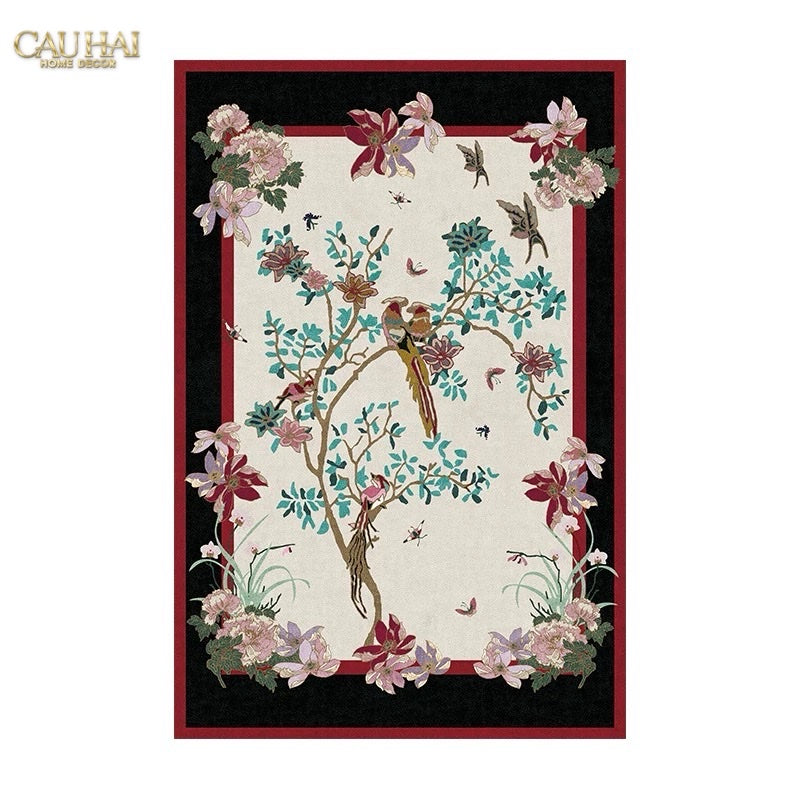 Thảm Trải Sàn Nhung Bỉ 140X200/160X230 - Nocturne Avian Impériale Rectangular - CẬU HAI HOME DECOR