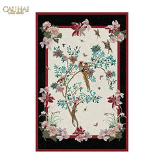 Thảm Trải Sàn Nhung Bỉ 140X200/160X230 - Nocturne Avian Impériale Rectangular-CẬU HAI HOME DECOR