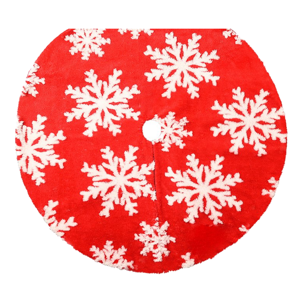 Thảm Trang Trí Giáng Sinh - Christmas Tree Carpet - Red-THẢM TRẢI SÀN-Đối tác tại Trung Quốc theo từng đơn đặt hàng-CẬU HAI HOME DECOR