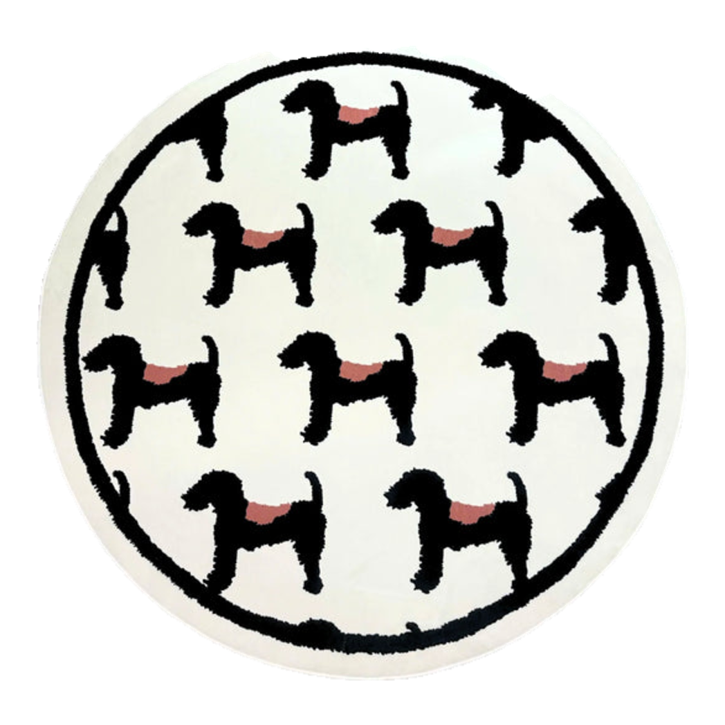 Thảm Tròn Dệt Kim D120/160 - Noble Caniche-THẢM TRÒN - THẢM BED-Đối tác tại Trung Quốc theo từng đơn đặt hàng-CẬU HAI HOME DECOR