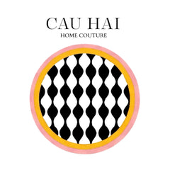 Thảm Tròn Nhung Bỉ D120 - Illusion Circle-CẬU HAI HOME DECOR
