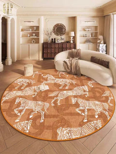 Thảm Tròn Nhung Bỉ D160/200 - Arrakis Cavalier-CẬU HAI HOME DECOR