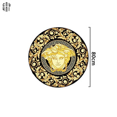 Thảm Tròn Nhung Bỉ D80 - Ronde Carpet Barocco - Medusa Fascination-CẬU HAI HOME DECOR