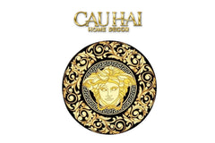 Thảm Tròn Nhung Bỉ D80 - Ronde Carpet Barocco - Medusa Fascination-CẬU HAI HOME DECOR