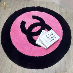 Thảm Tròn Sợi Dệt D100 - "Blackpink" Allure Limitée Édition-CẬU HAI HOME DECOR