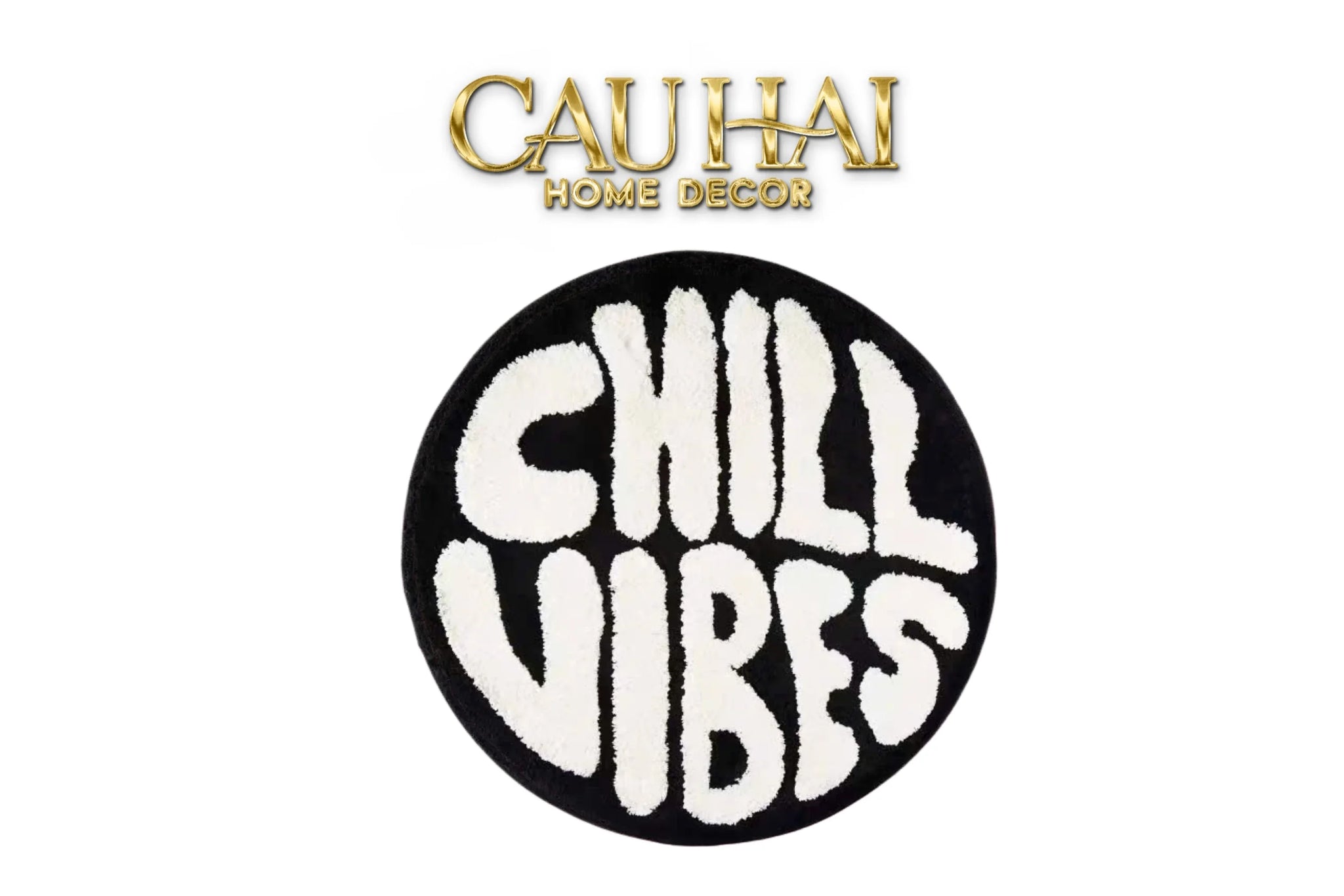Thảm Tròn Sợi Dệt D80/100 - Chill Vibes-CẬU HAI HOME DECOR