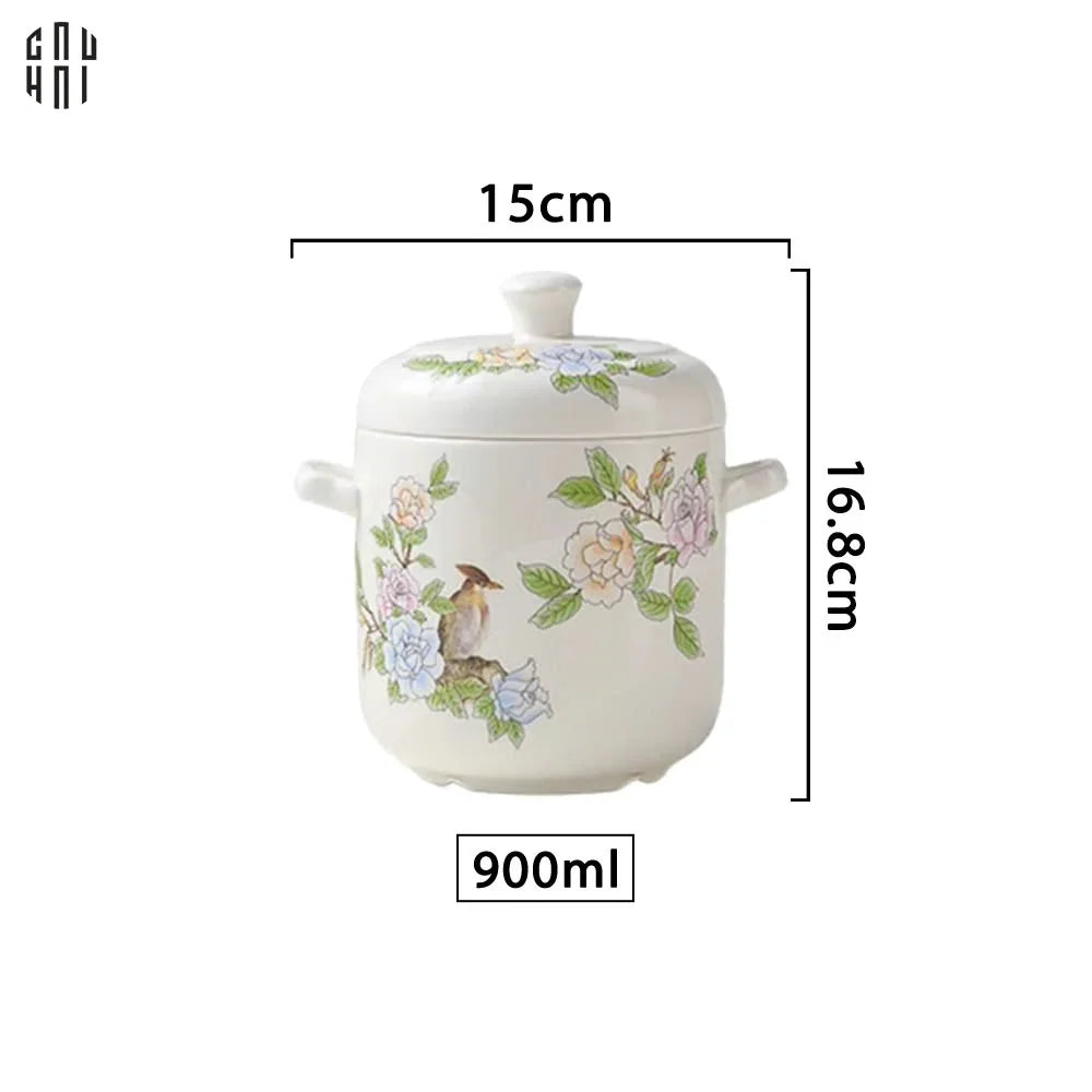 THỐ CHƯNG TIỀM PREMIUM PORCELAIN STEAM POT - CẬU HAI HOME DECOR