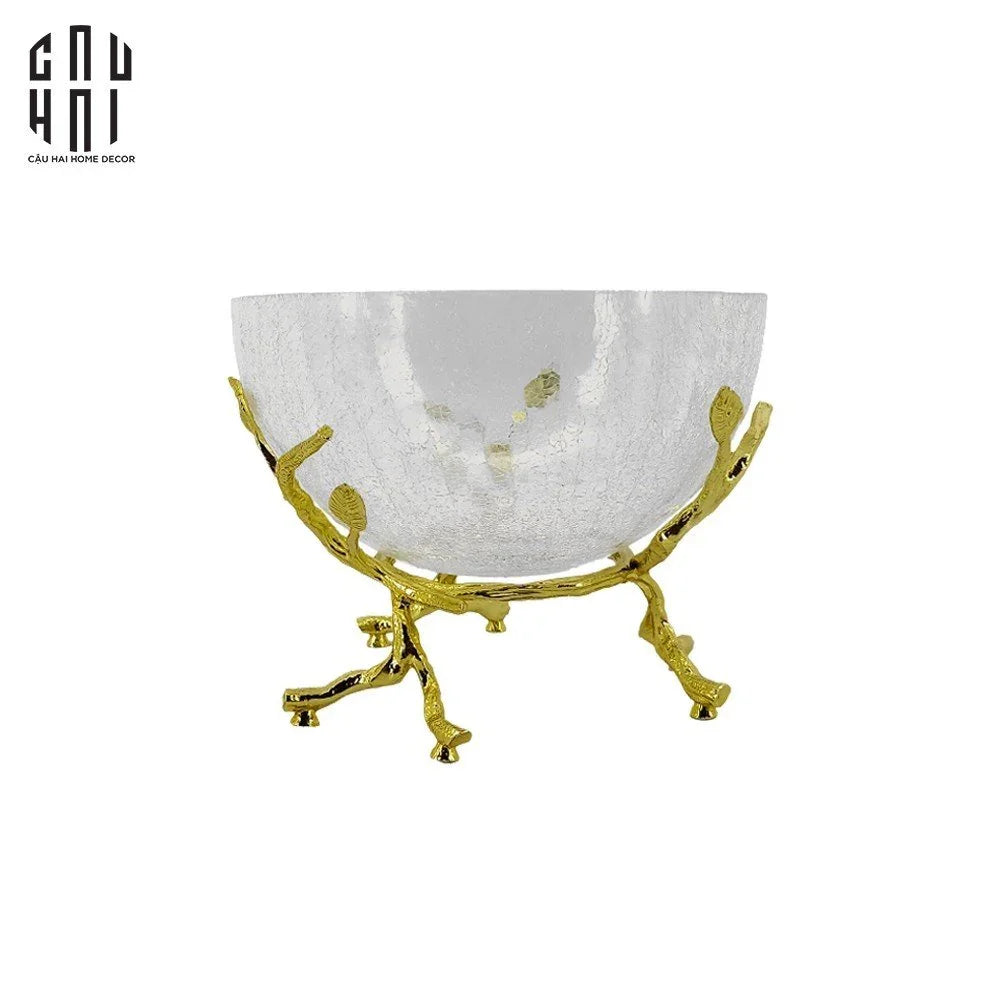 THỐ TRÁI CÂY GOLDEN BRANCH FRUIT BOWL - CẬU HAI HOME DECOR