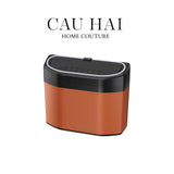 Thùng Rác Bọc Da Car Mini Bin - Cognac - CẬU HAI HOME DECOR