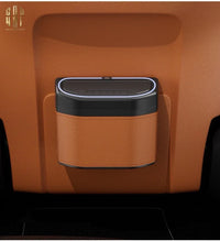 Thùng Rác Bọc Da Car Mini Bin - Cognac-CẬU HAI HOME DECOR