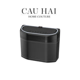 THÙNG RÁC BỌC DA CAR MINI BIN - NOIR - CẬU HAI HOME DECOR