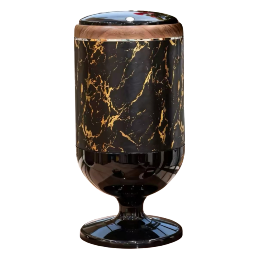 Thung Rac Cam Bien Thong Minh Noir Marquina Trash Bin 15L-CẬU HAI HOME DECOR-CẬU HAI HOME DECOR