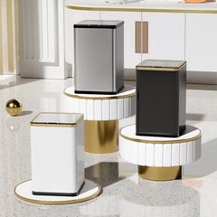 Thùng Rác Cảm Biến Vuông - Gold Ligne Hybrid Trash Cans 15L-CẬU HAI HOME DECOR