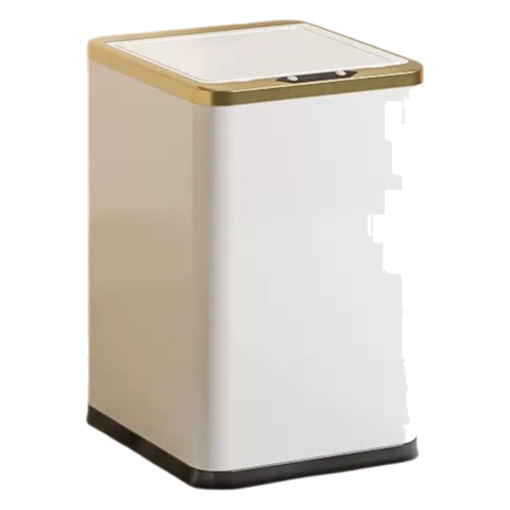 Thùng Rác Cảm Biến Vuông - Gold Ligne Hybrid Trash Cans 15L-Thùng Rác-CẬU HAI HOME DECOR-CẬU HAI HOME DECOR
