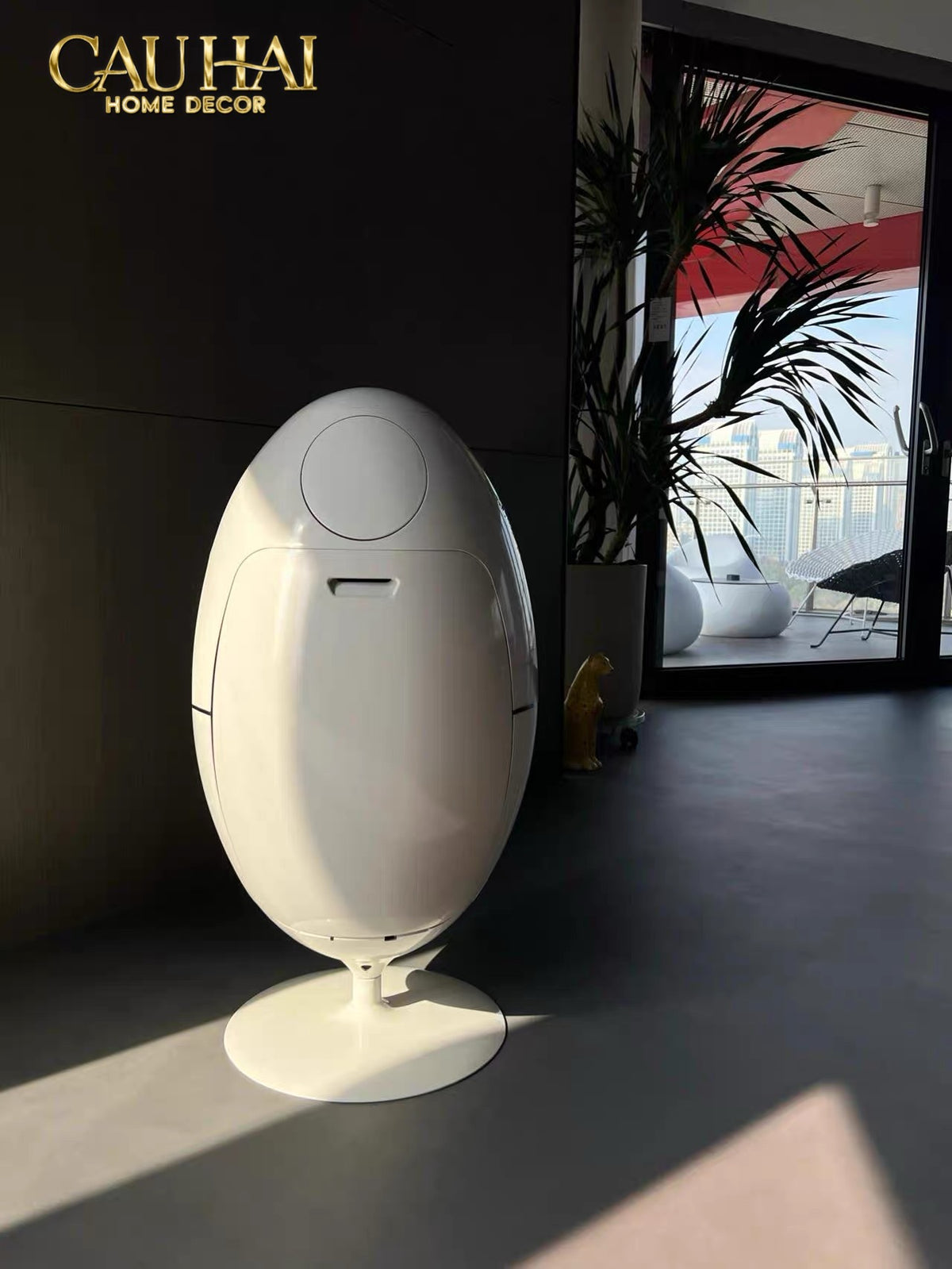 Thùng Rác Đa Năng Dinosaur Red Egg - Modern-Thùng Rác-Đối tác tại Trung Quốc theo từng đơn đặt hàng-CẬU HAI HOME DECOR