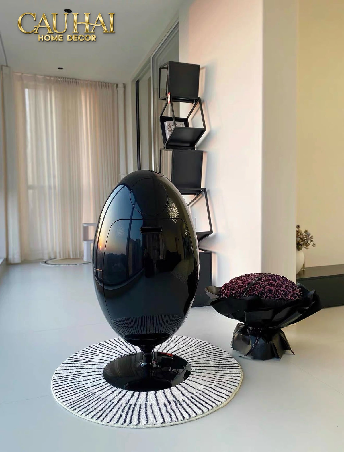 Thùng Rác Đa Năng Dinosaur Red Egg - Modern-Thùng Rác-Đối tác tại Trung Quốc theo từng đơn đặt hàng-CẬU HAI HOME DECOR
