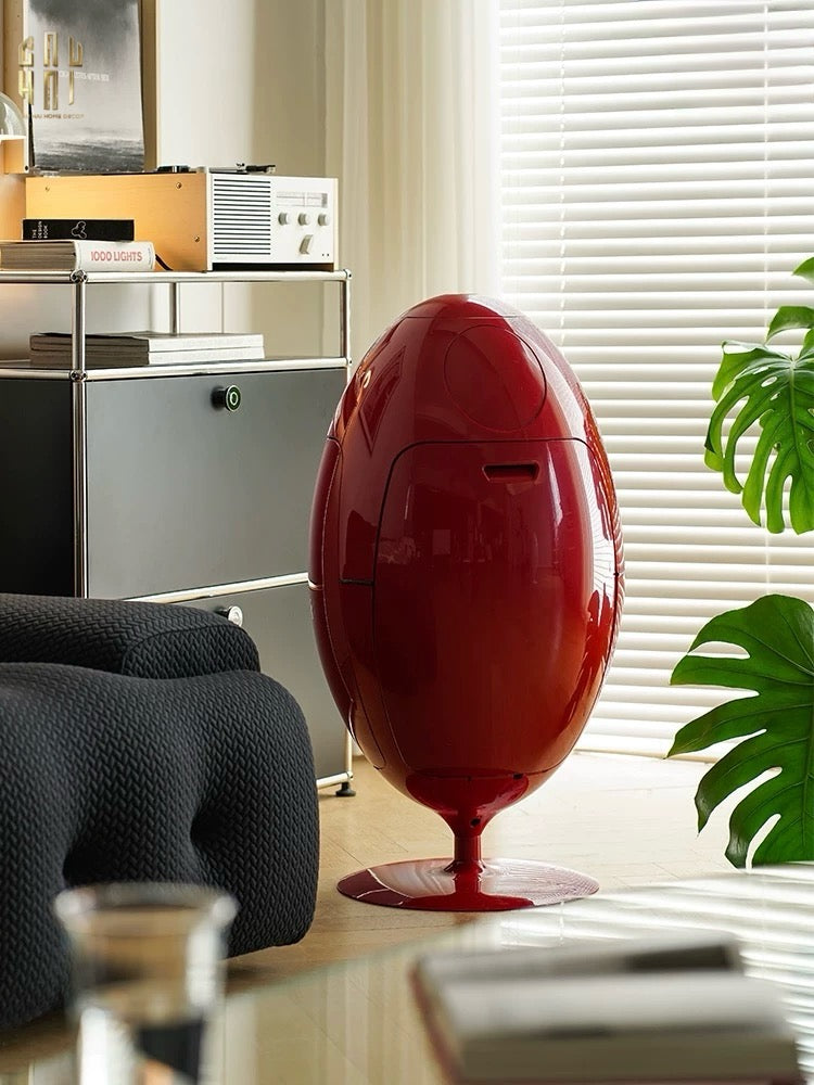 Thùng Rác Đa Năng Dinosaur Red Egg - Modern-Thùng Rác-Đối tác tại Trung Quốc theo từng đơn đặt hàng-CẬU HAI HOME DECOR