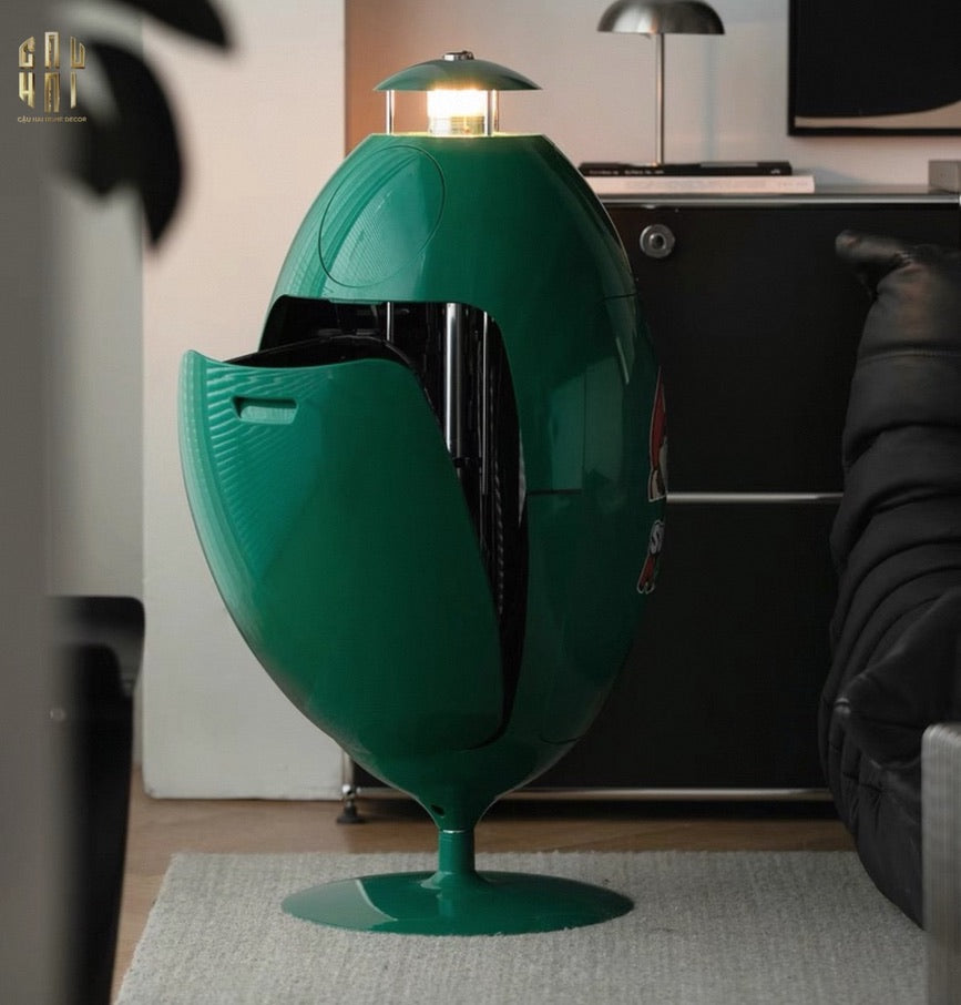Thùng Rác Đa Năng Dinosaur Red Egg - Modern-Thùng Rác-Đối tác tại Trung Quốc theo từng đơn đặt hàng-CẬU HAI HOME DECOR