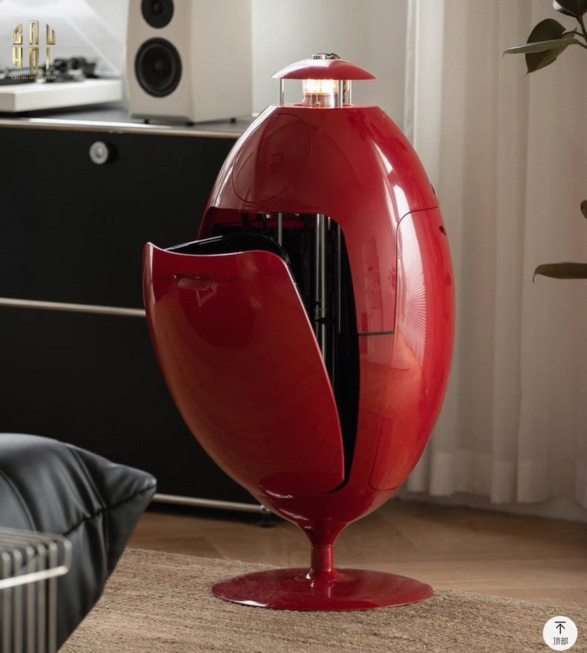 Thùng Rác Đa Năng Dinosaur Red Egg - Modern-Thùng Rác-Đối tác tại Trung Quốc theo từng đơn đặt hàng-CẬU HAI HOME DECOR