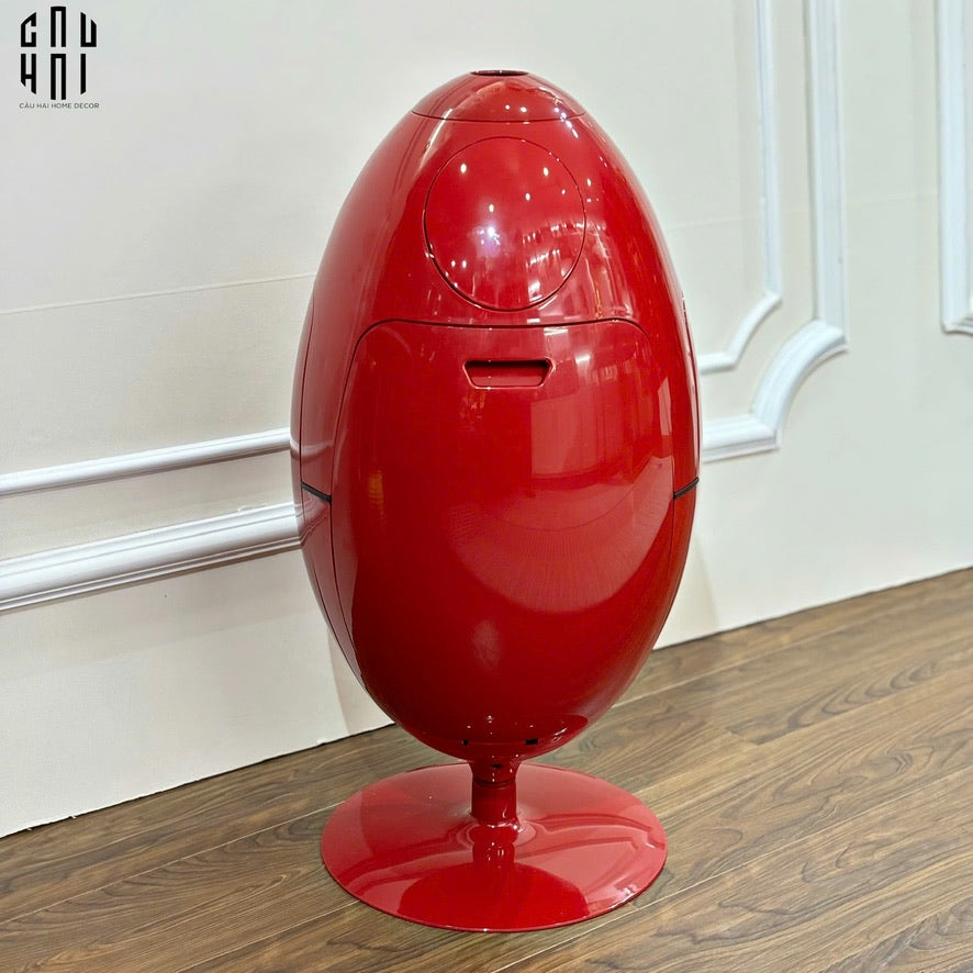 Thùng Rác Đa Năng Dinosaur Red Egg - Modern-Thùng Rác-Đối tác tại Trung Quốc theo từng đơn đặt hàng-CẬU HAI HOME DECOR