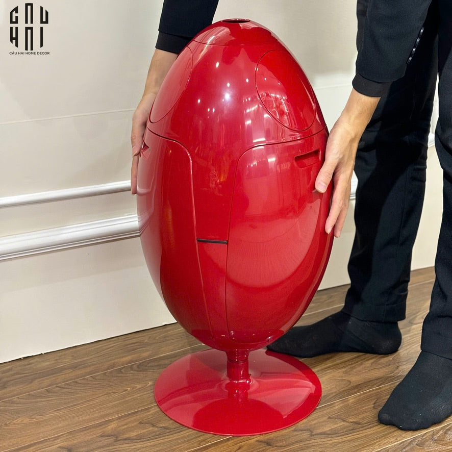 Thùng Rác Đa Năng Dinosaur Red Egg - Modern-Thùng Rác-Đối tác tại Trung Quốc theo từng đơn đặt hàng-CẬU HAI HOME DECOR