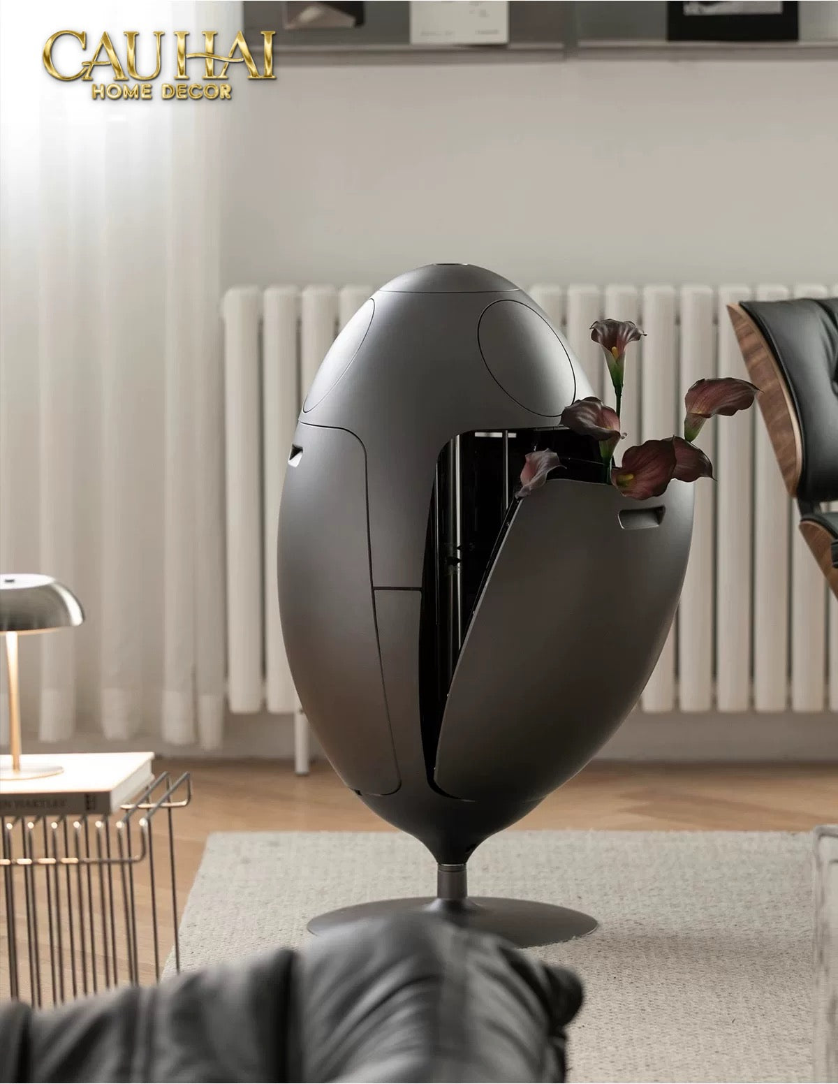 Thùng Rác Đa Năng Dinosaur Red Egg - Modern-Thùng Rác-Đối tác tại Trung Quốc theo từng đơn đặt hàng-CẬU HAI HOME DECOR