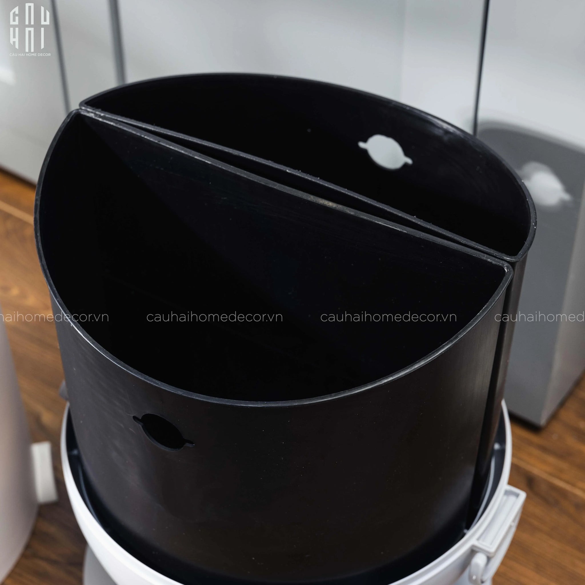 THÙNG RÁC FINCH 20L- SILVER - CẬU HAI HOME DECOR