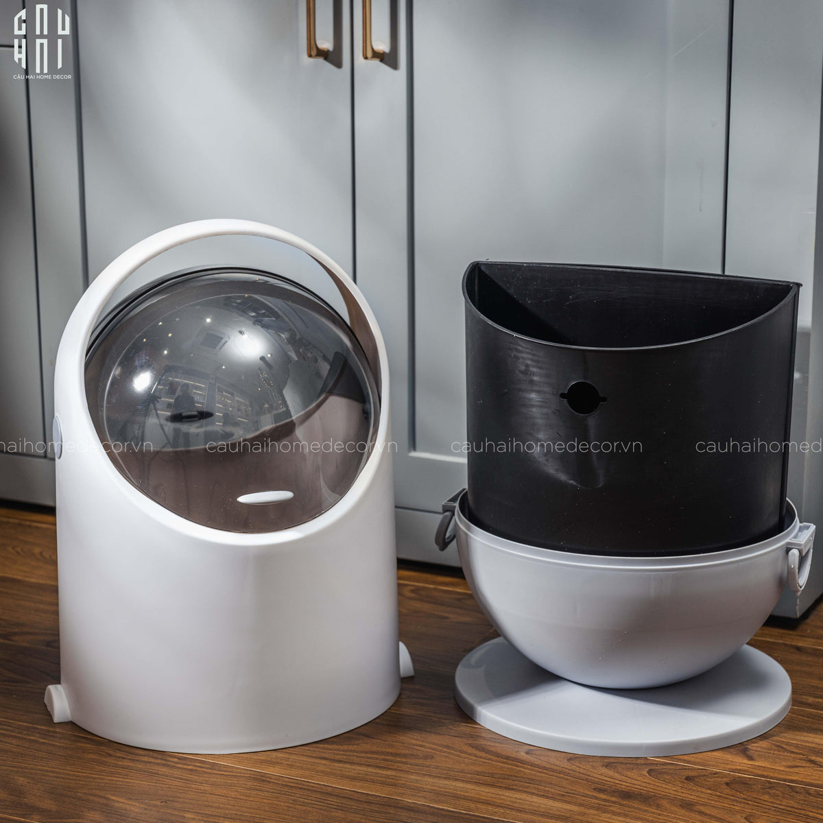 Thùng Rác Finch 20L- Silver-Thùng Rác-Đối tác tại Trung Quốc theo từng đơn đặt hàng-CẬU HAI HOME DECOR