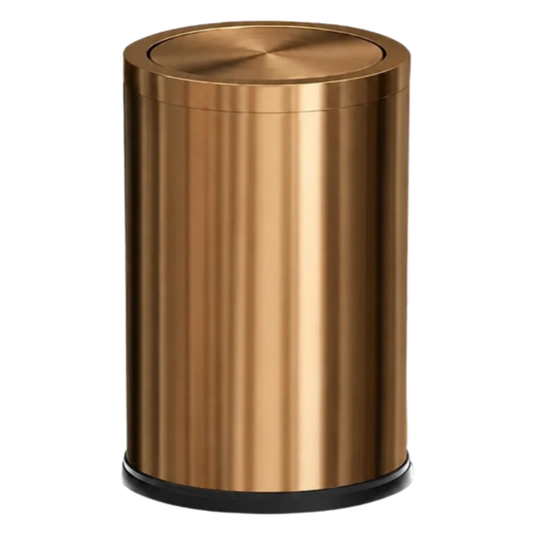 Thùng Rác Inox Monolith Bronze Trash Cans 9L 20x31-Thùng Rác-CẬU HAI HOME DECOR-CẬU HAI HOME DECOR