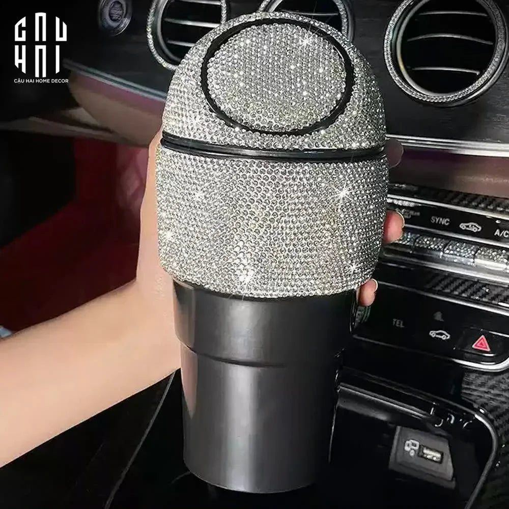 THÙNG RÁC MINI BLING BLING - AUTO GEAR LUXE - CẬU HAI HOME DECOR