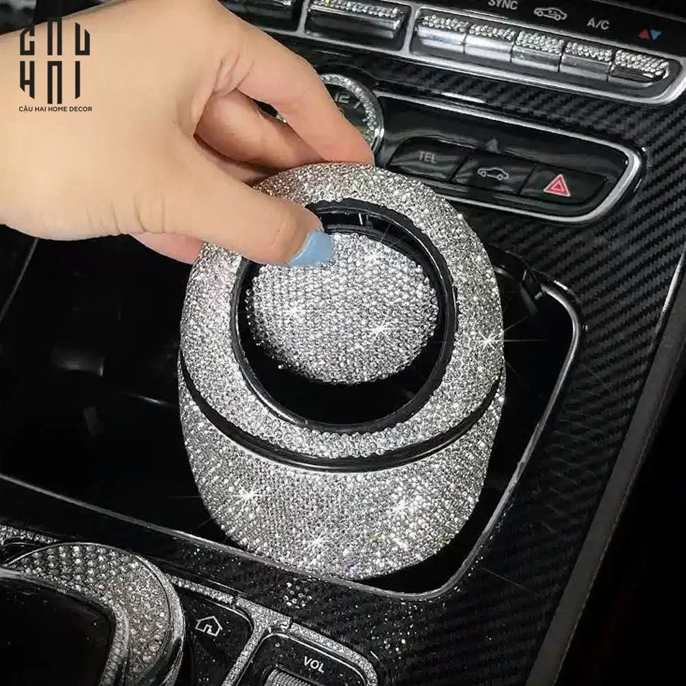 THÙNG RÁC MINI BLING BLING - AUTO GEAR LUXE - CẬU HAI HOME DECOR