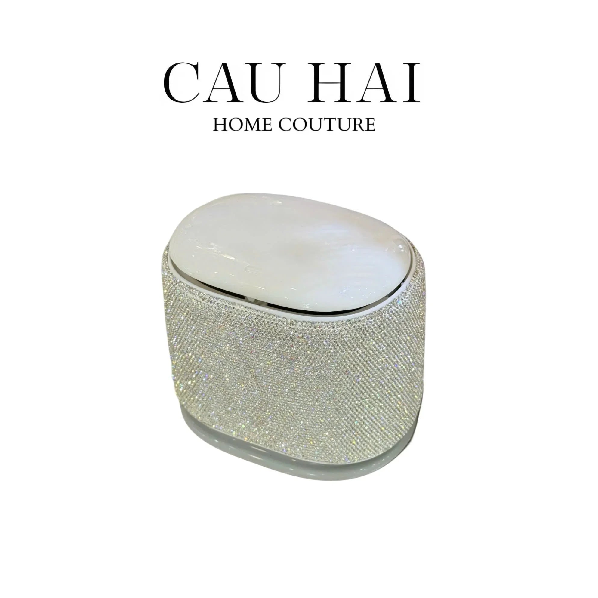 THÙNG RÁC VUÔNG DIAMOND FANTASY BLING BLING - CẬU HAI HOME DECOR