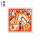 TRANH CANVAS ABSTRACT HORSE 90X90CM - CẬU HAI HOME DECOR