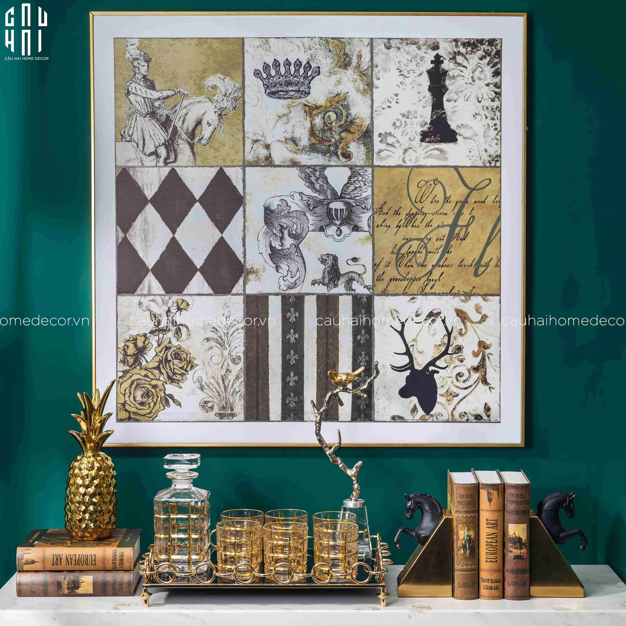 TRANH CANVAS B-GLORY II 90X90 CM - CẬU HAI HOME DECOR