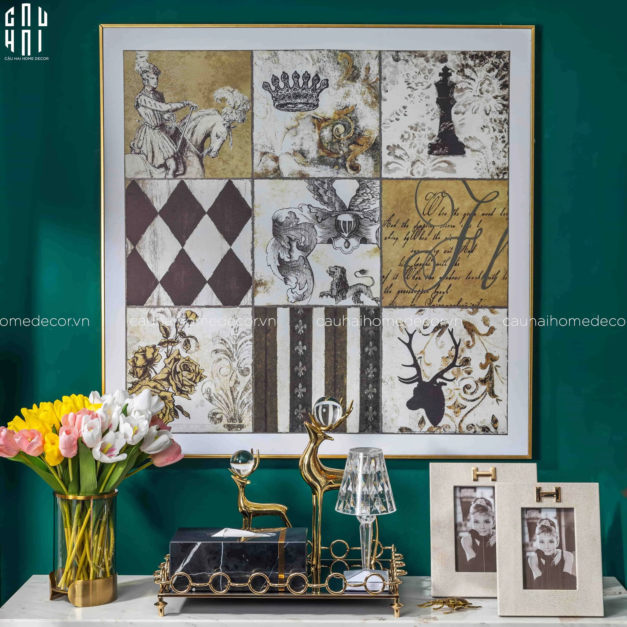 TRANH CANVAS B-GLORY II 90X90 CM - CẬU HAI HOME DECOR