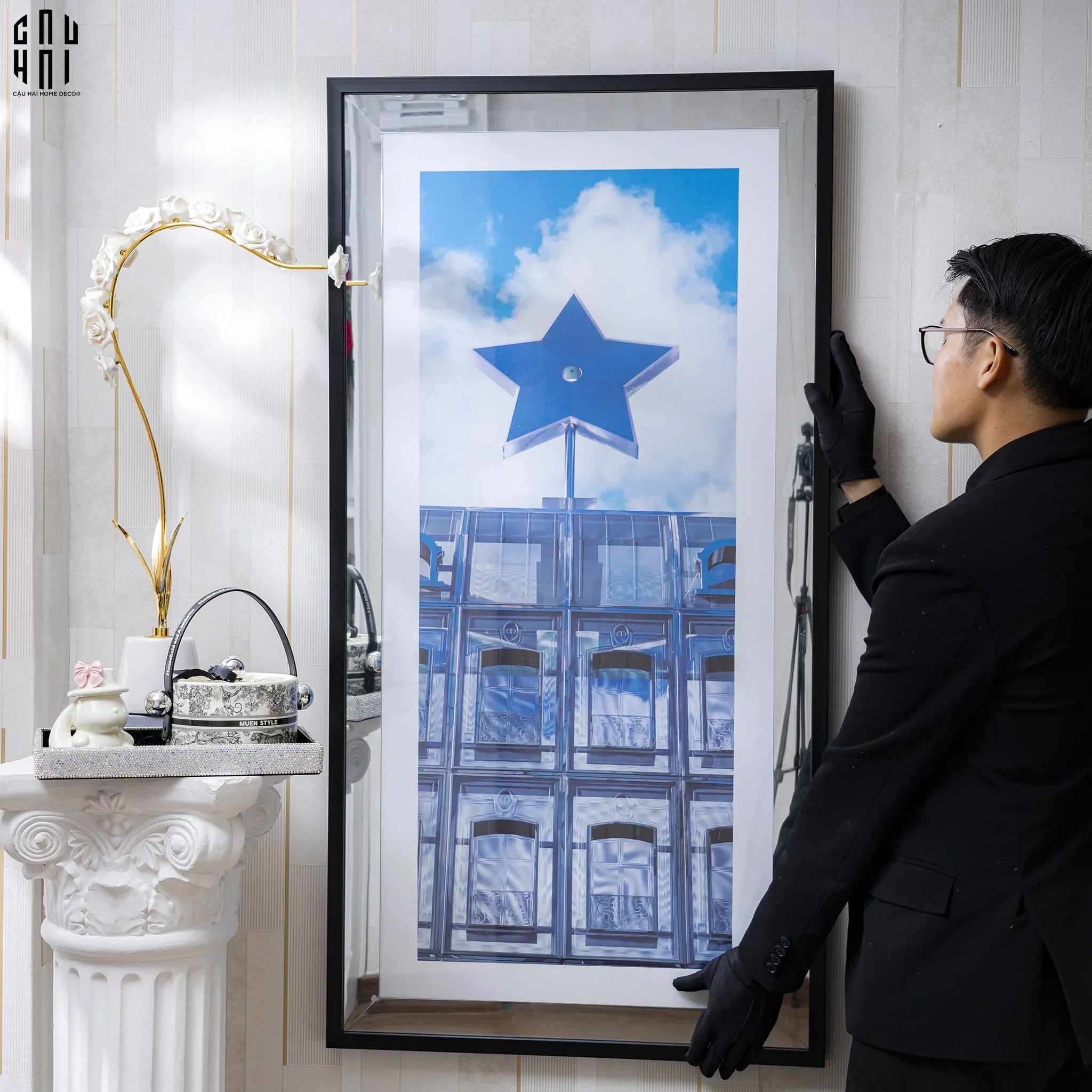 TRANH CANVAS CAO CẤP BLUE SKY 60X120CM - CẬU HAI HOME DECOR