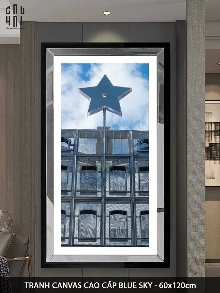 TRANH CANVAS CAO CẤP BLUE SKY 60X120CM - CẬU HAI HOME DECOR