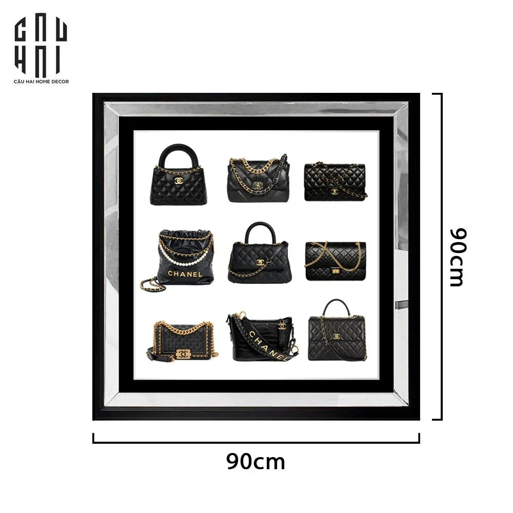 TRANH CANVAS CAO CẤP C TIMELESS FLAGBAG LUXURY 90X90CM - CẬU HAI HOME DECOR