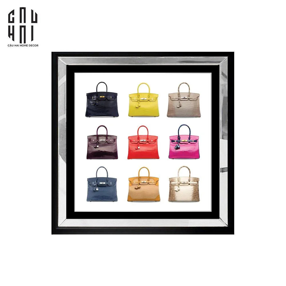 TRANH CANVAS CAO CẤP H BIRKIN CROCODILE LUXRY 90X90CM - CẬU HAI HOME DECOR