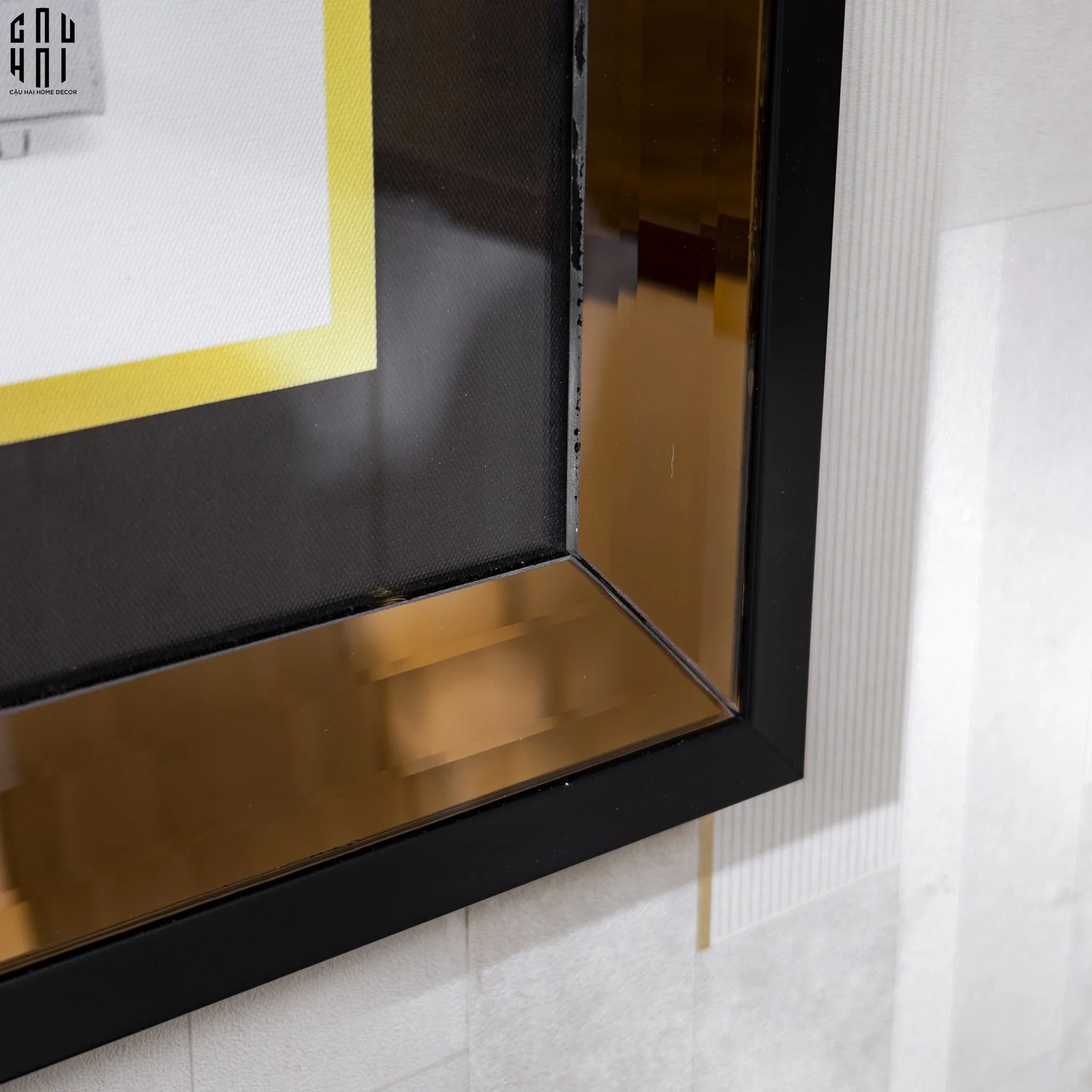 TRANH CANVAS CAO CẤP H BIRKIN LIMITED LUXURY 90X90CM - PHIÊN BẢN VIỀN ỐP GƯƠNG - CẬU HAI HOME DECOR