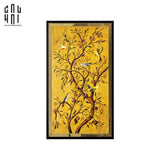 TRANH CANVAS CHANT DE CANARI 60X120CM - VIỀN GỖ CÓ KÍNH - CẬU HAI HOME DECOR