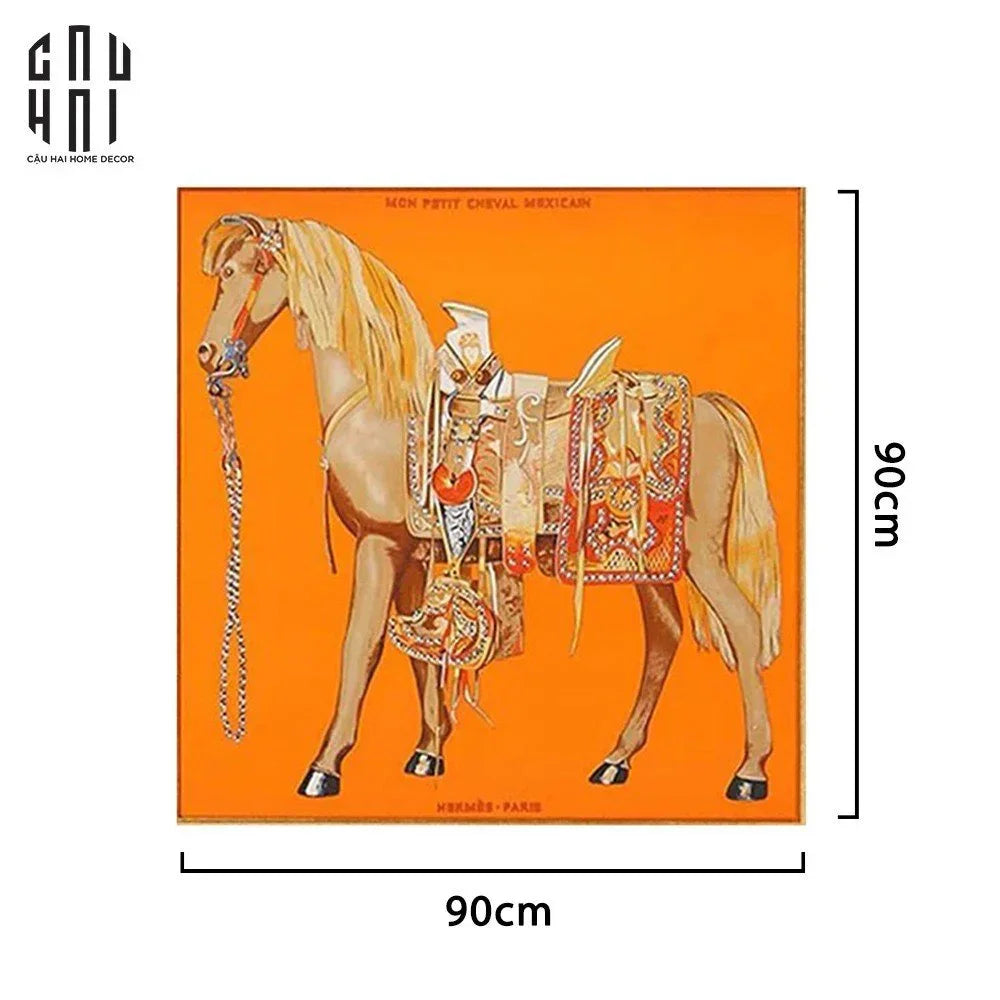 TRANH CANVAS CHEVAL 90X90CM - CẬU HAI HOME DECOR