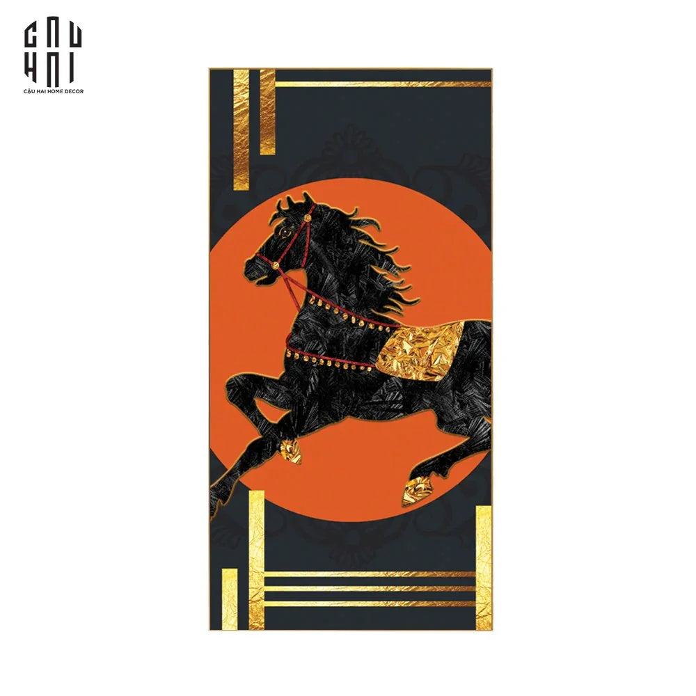 TRANH CANVAS DARK SELLE 70X140 CM - CẬU HAI HOME DECOR