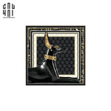 TRANH CANVAS DARK SPHINX LAYING 90X90CM - KHUNG MỎNG - CẬU HAI HOME DECOR